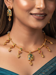 Cendrine Green Necklace Set