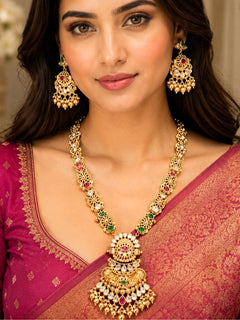 Rajkanya Gold Necklace Set