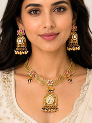 Zilaan Gold Necklace Set