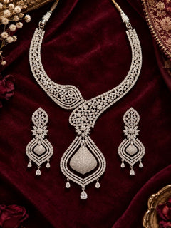 Deepshikha White Necklace Set