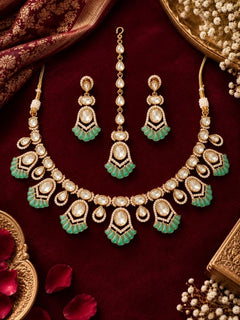 Gemma Mint Green Necklace Set