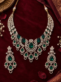 Aruni Green Necklace Set