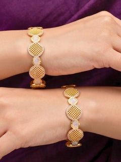 Nabha Gold-Silver Bangle Set
