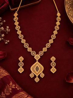 Venubai Gold Turkish Necklace Set