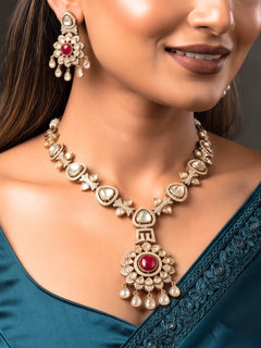 Savannah Red Necklace Set