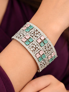 Adela Mint Pink & Green Bracelet