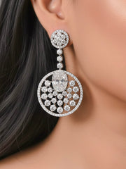 Adalyn Zirconia White Earrings