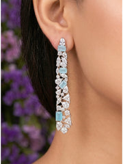 Blue Samara Zirconia Earrings
