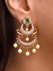 Green Zarina Zirconia Earrings