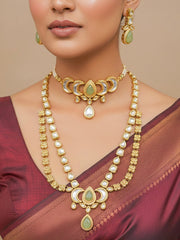 Mint Green Nadira Kundan Necklace Set