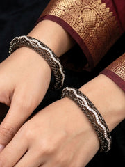 Nilakshi Zirconia Bangles - Set of 2 (Size 2.6)