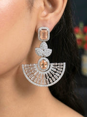 Peach Nora Zirconia Earrings