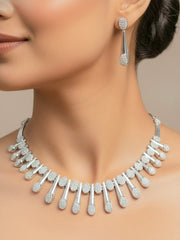 Shooting Star Zirconia Necklace Set