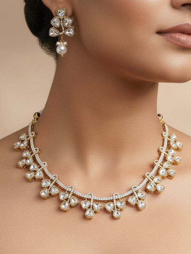 Swanea Polki Necklace Set