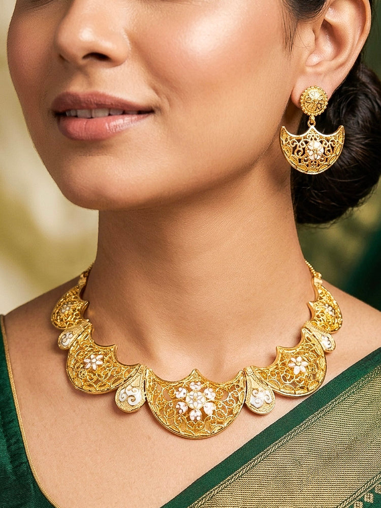 Tavishi Turkish Gold Necklace Set