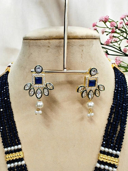 Navy Blue Maanya Necklace Set