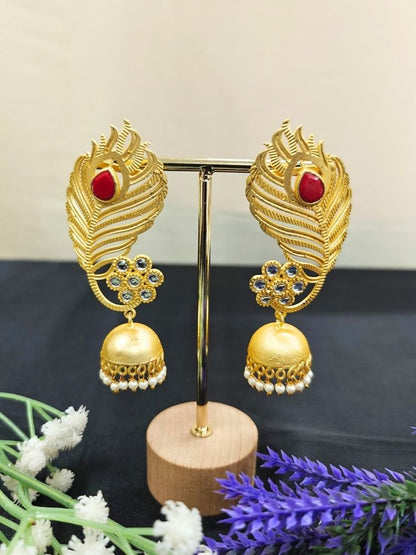 Pihu Red Earrings