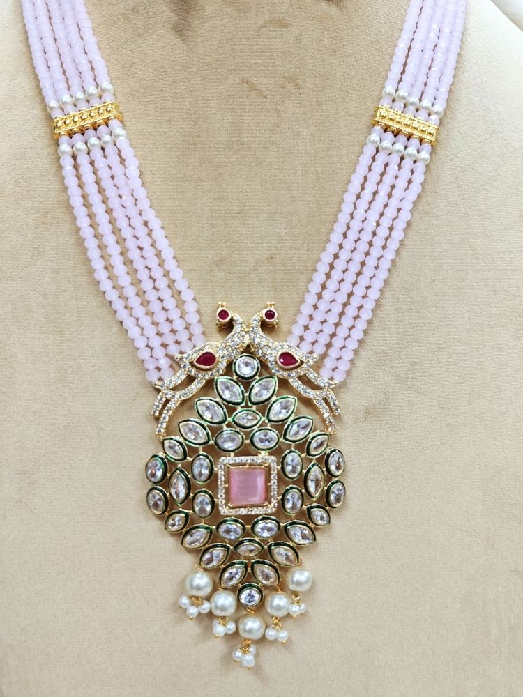 Mint Pink Maanya Necklace Set