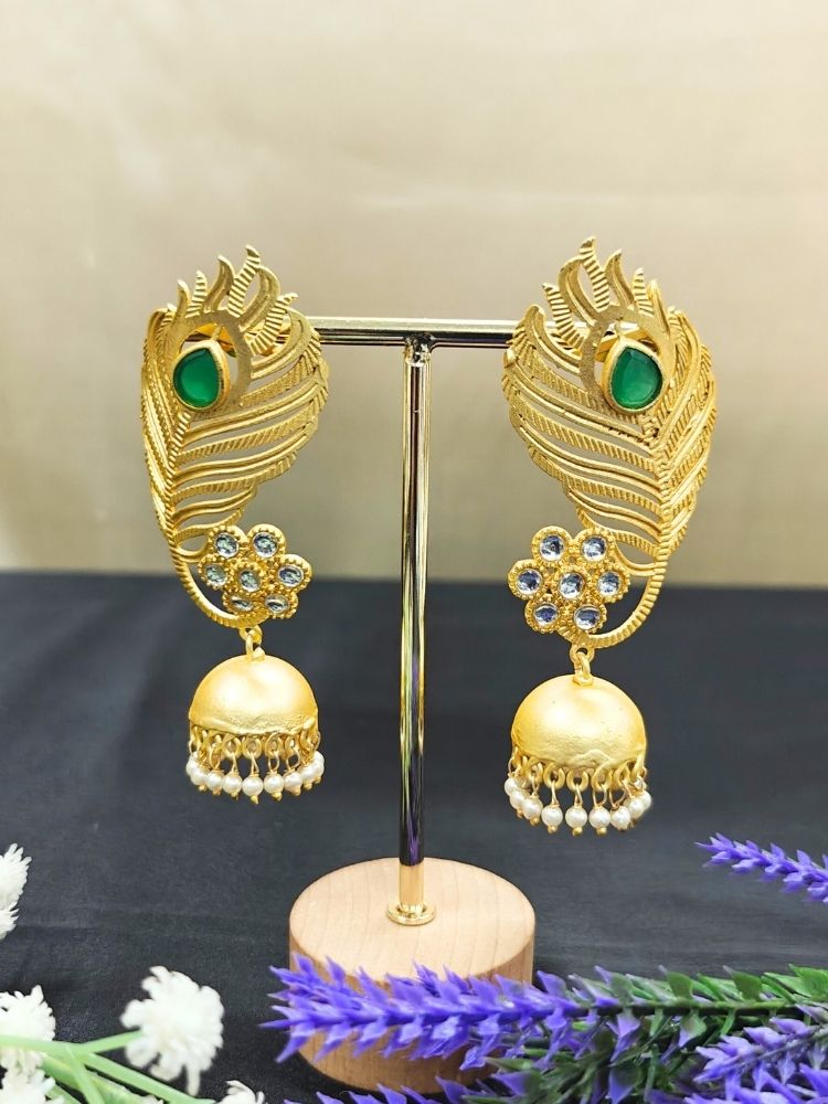 Pihu Green Earrings