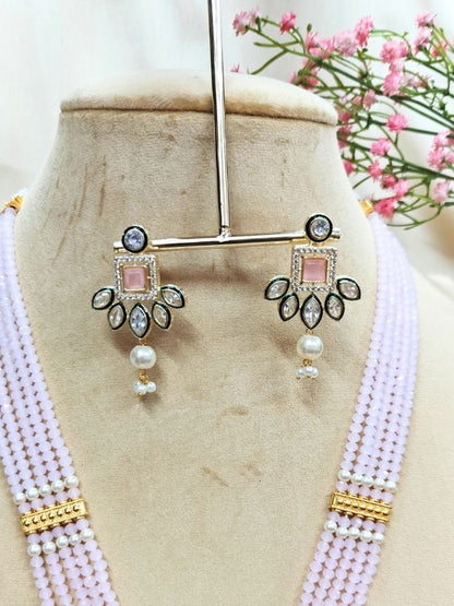 Mint Pink Maanya Necklace Set