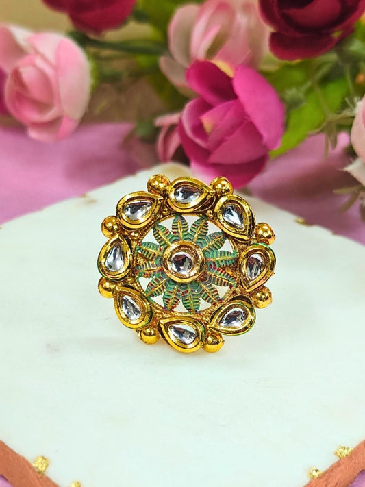 Anamika Mint Green Ring