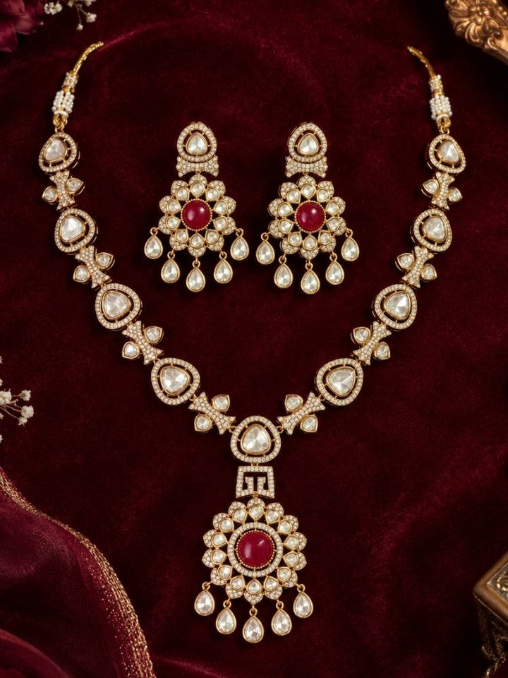 Savannah Red Necklace Set