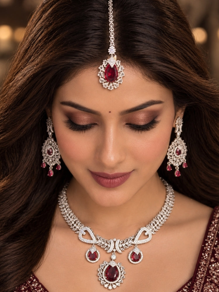 Fortuna Red Necklace set