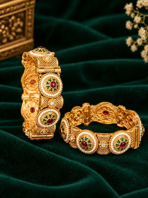 Tarulata heritage gold bangles for Dhanteras