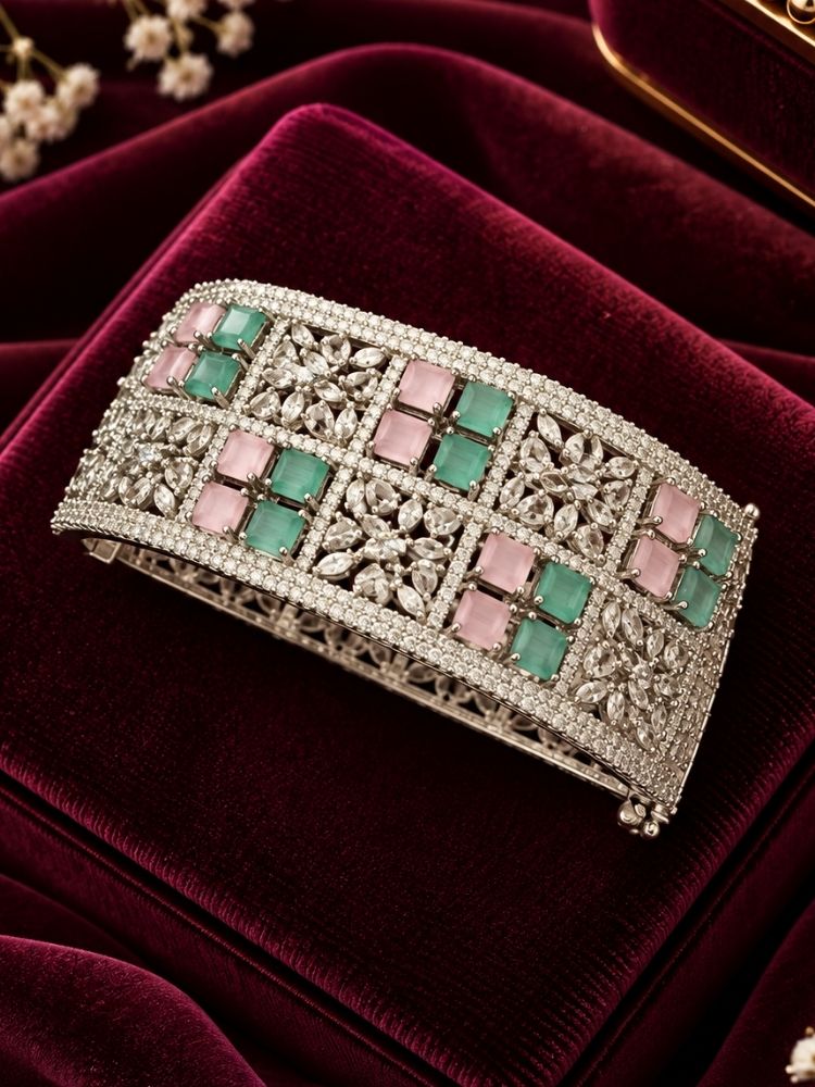 Adela Mint Pink & Green Bracelet
