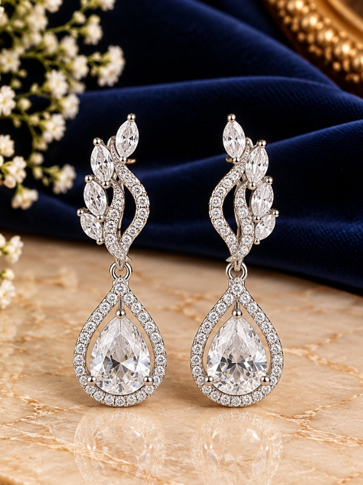 Ariana White Earrings