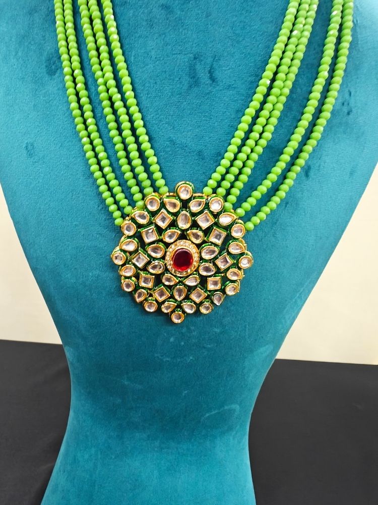 Anupama Parrot Green Necklace Set