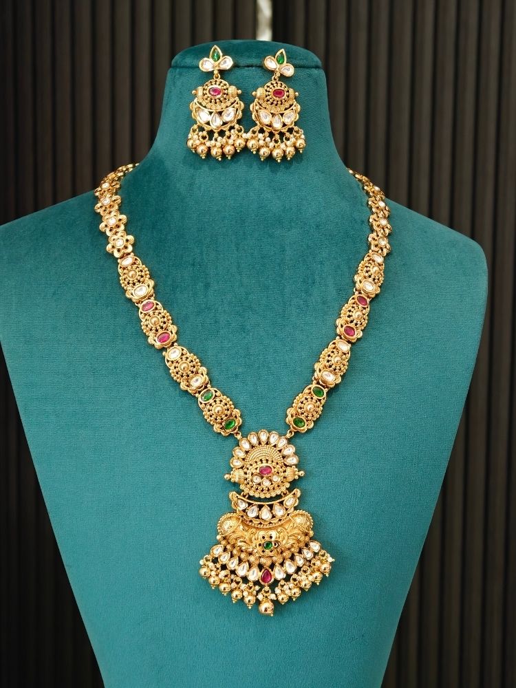 Rajkanya Gold Necklace Set
