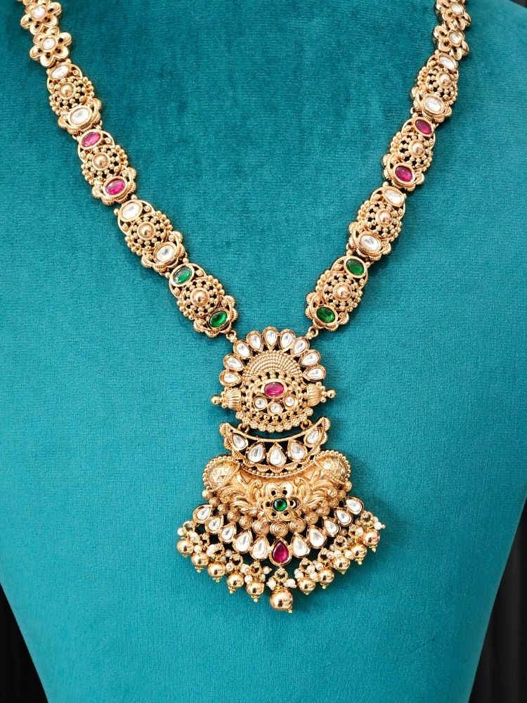 Rajkanya Gold Necklace Set