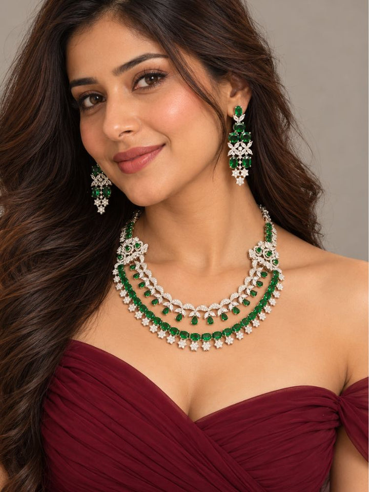 Orla Green Necklace Set