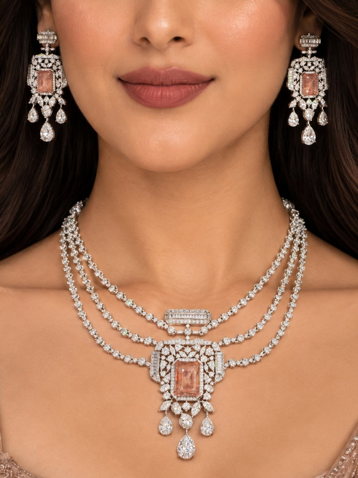 Virginia Silver Necklace Set
