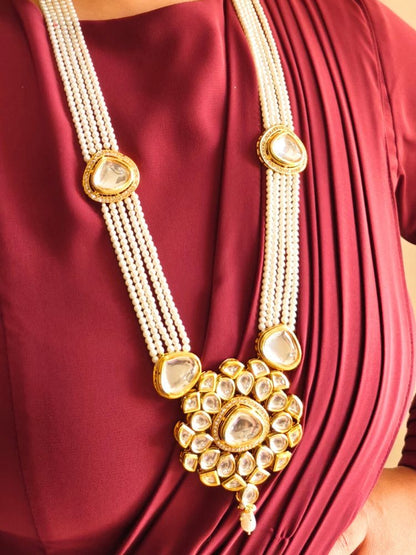 White Pratibha Necklace Set