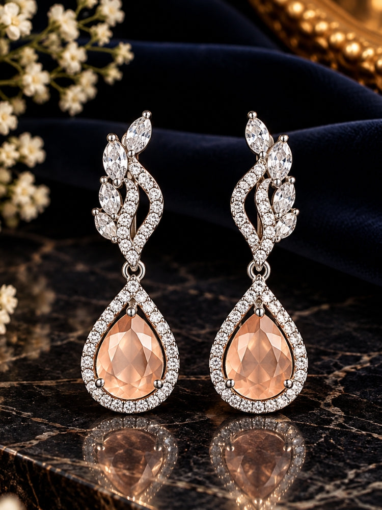 Ariana Peach Earrings