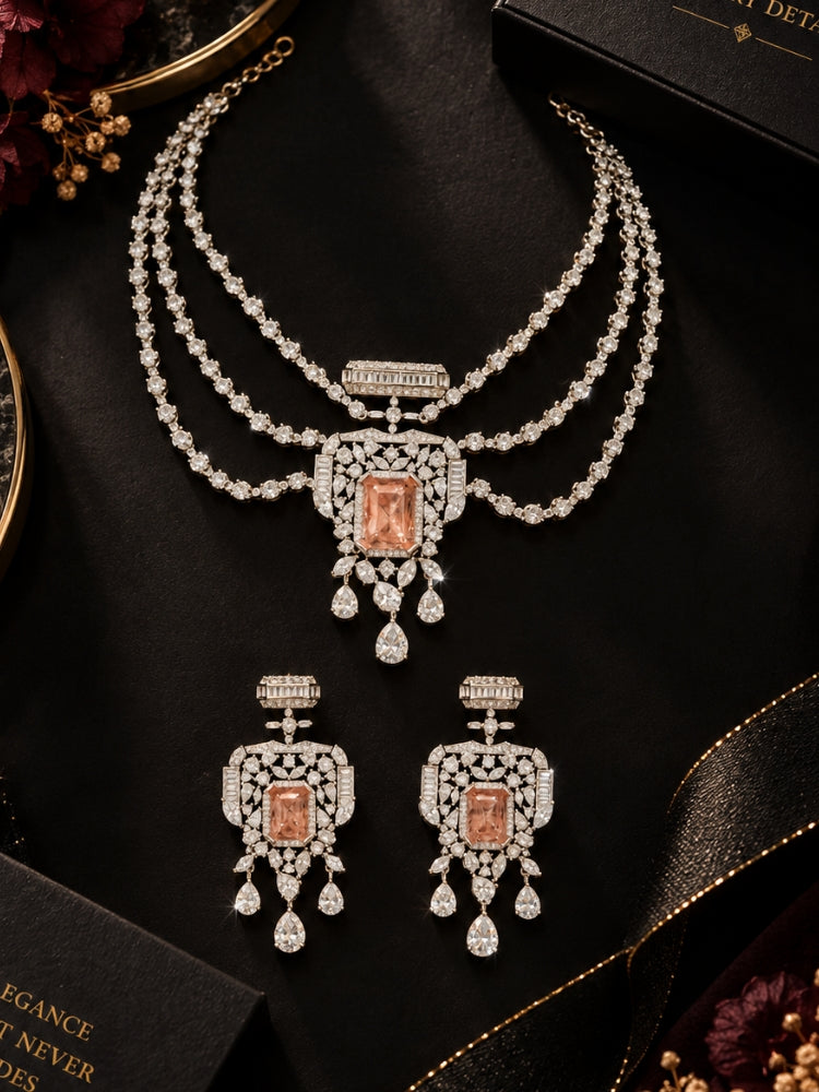 Virginia Silver Necklace Set
