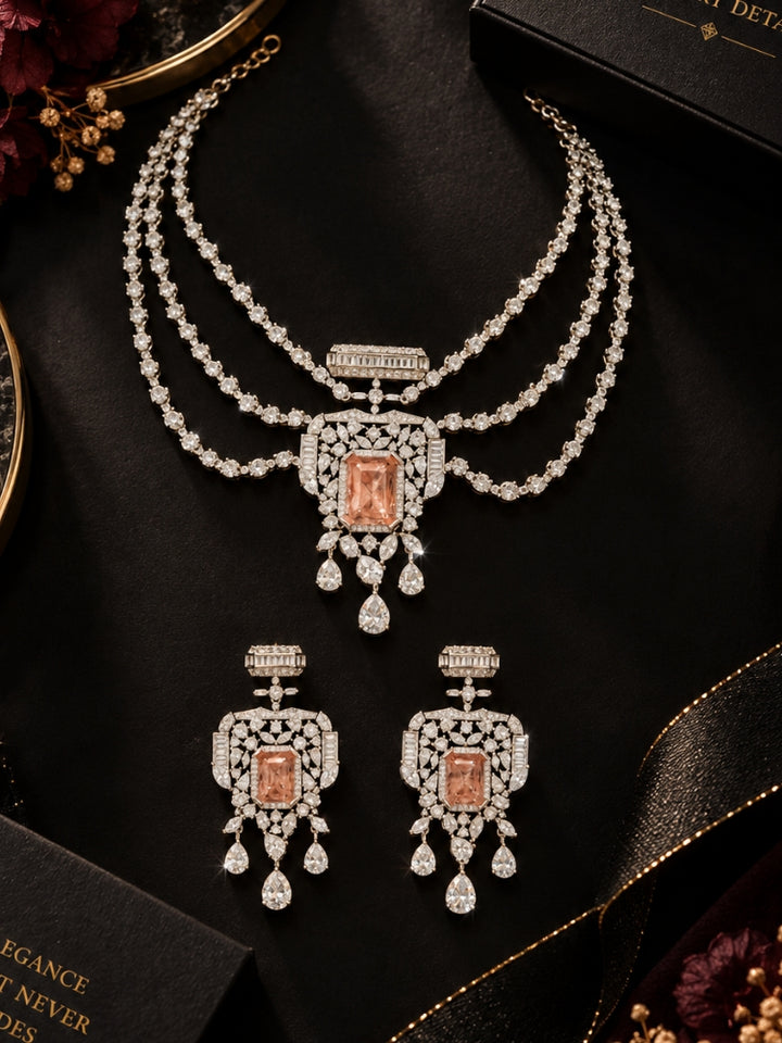 Virginia Silver Necklace Set