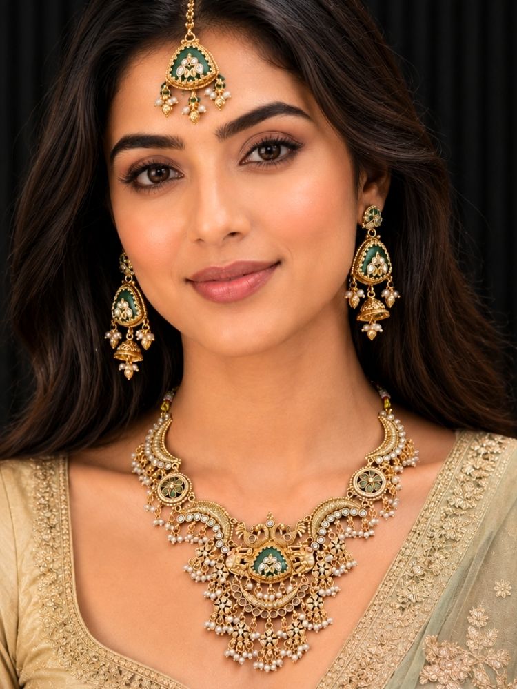 Aloura Gold Necklace Set