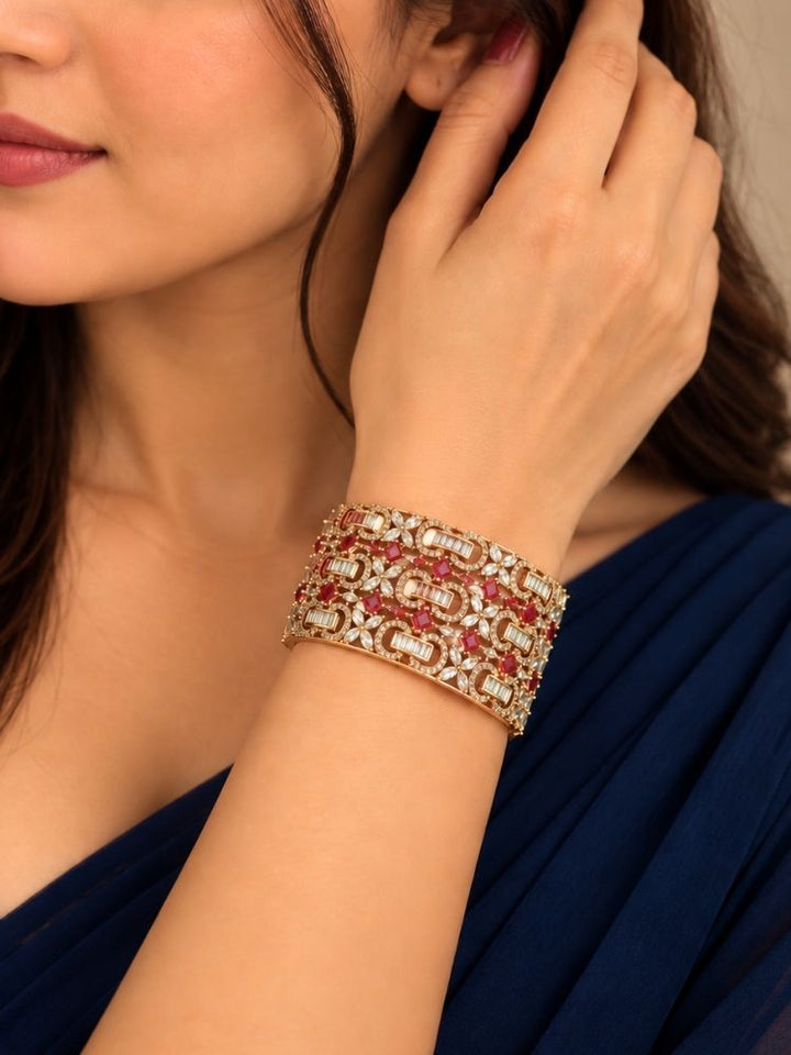 Venetia Red Rose Gold Bracelet