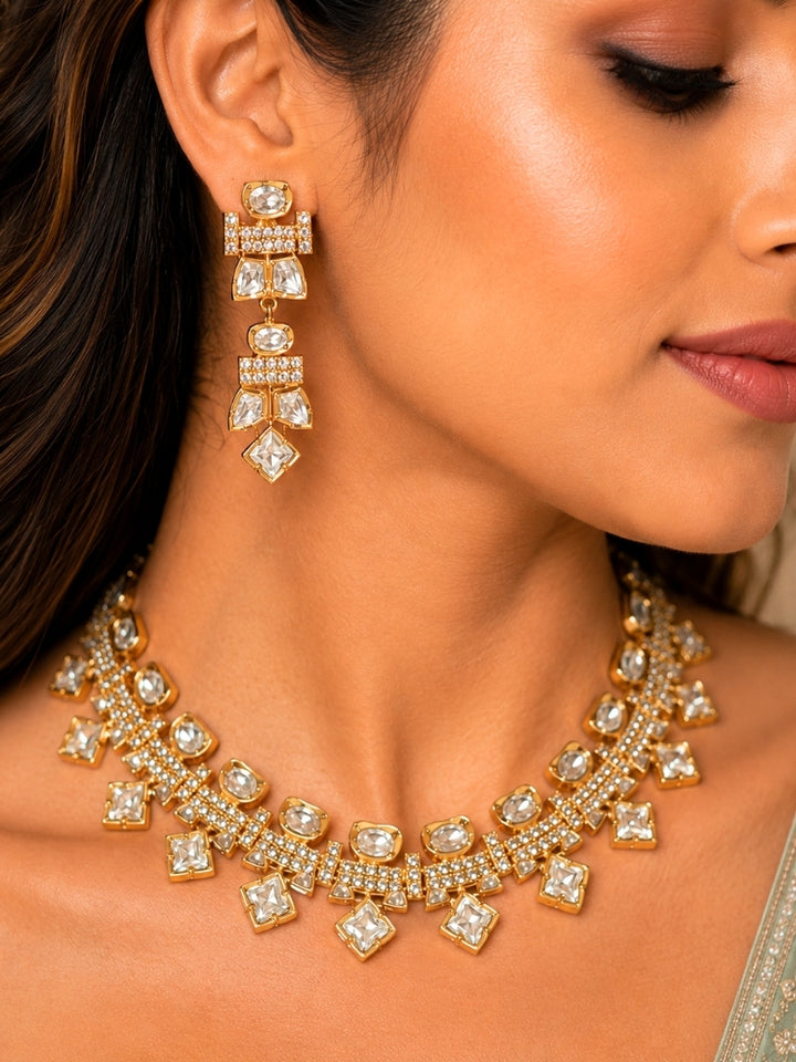 Heerak Polki Necklace Set