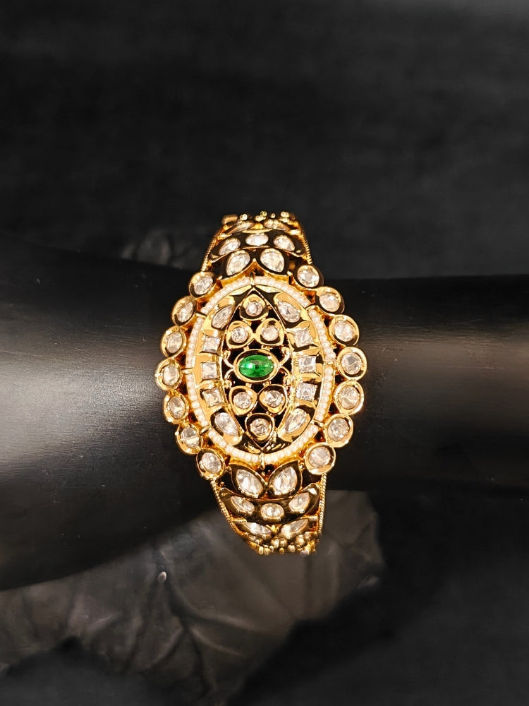 Tapana Polki Green Bracelet