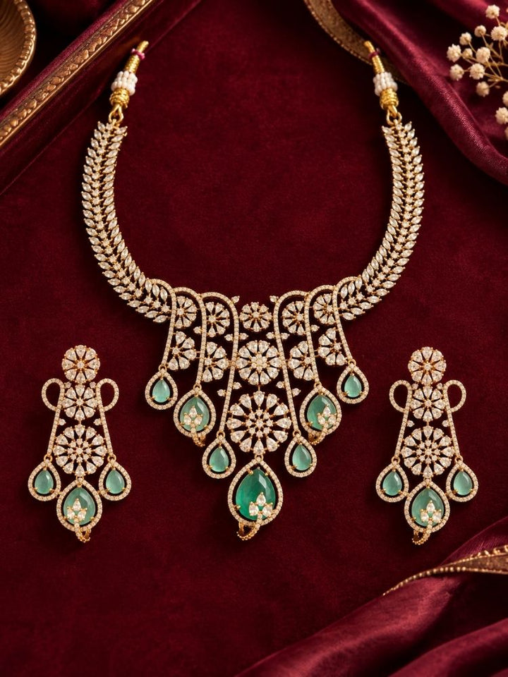 Morgana Mint Green Necklace Set