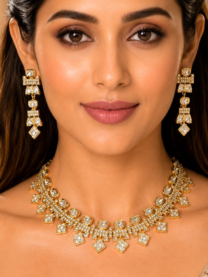 Heerak Polki Necklace Set