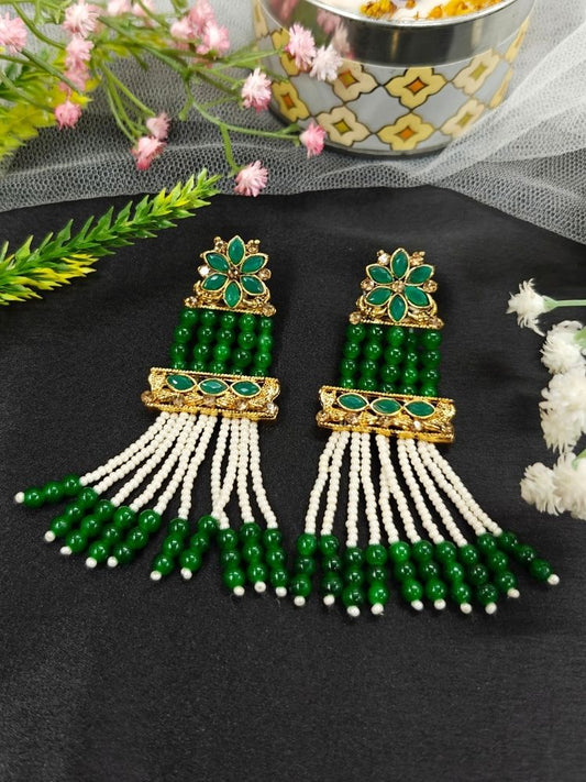 Green Tripti Earrings