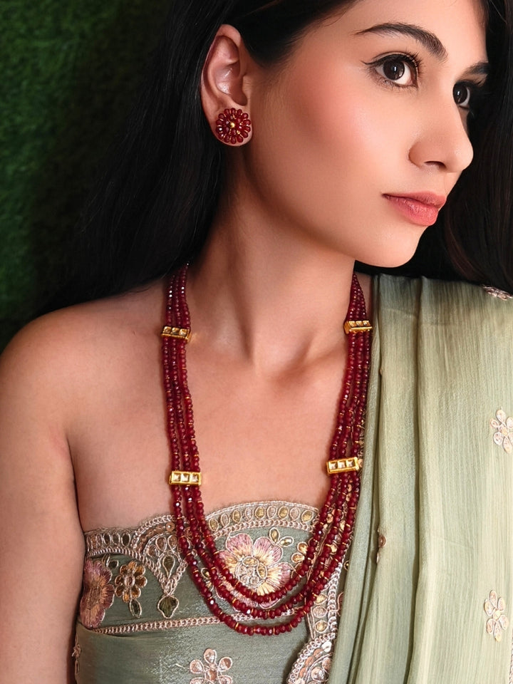 Khushboo Red Necklace Set