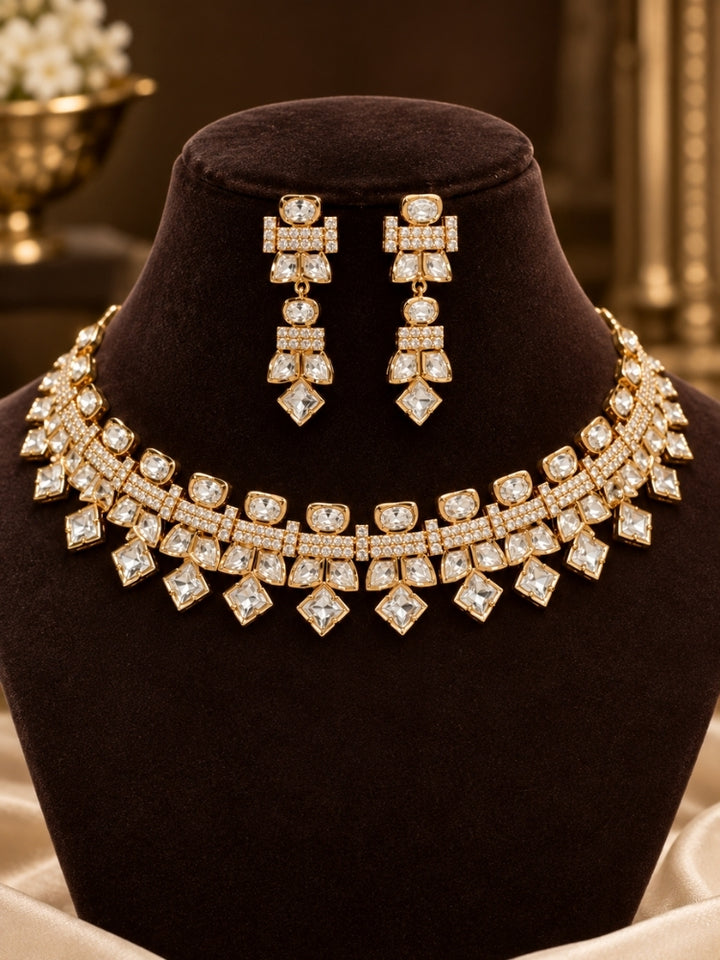Heerak Polki Necklace Set