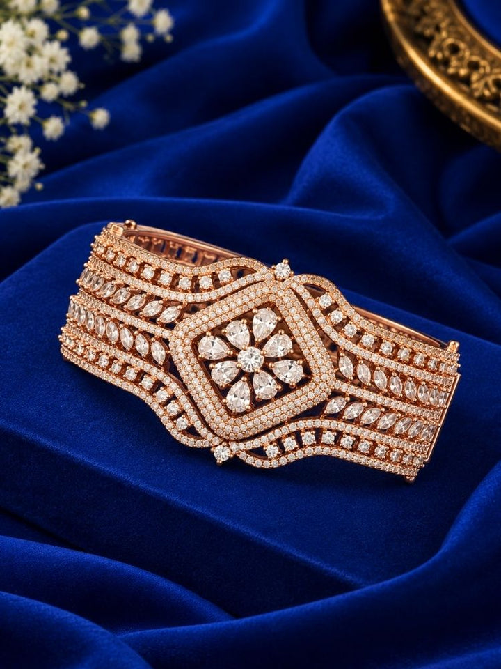 Bellefleur Zirconia Rose Gold Bracelet