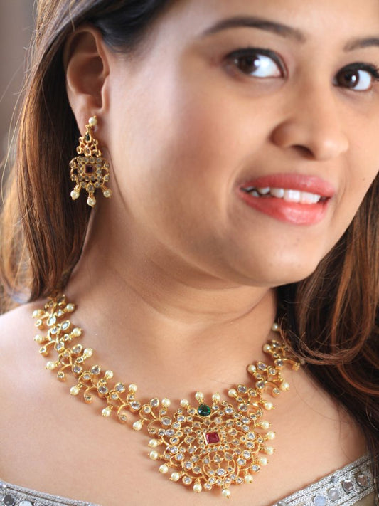 Gold Rudrama Necklace Set